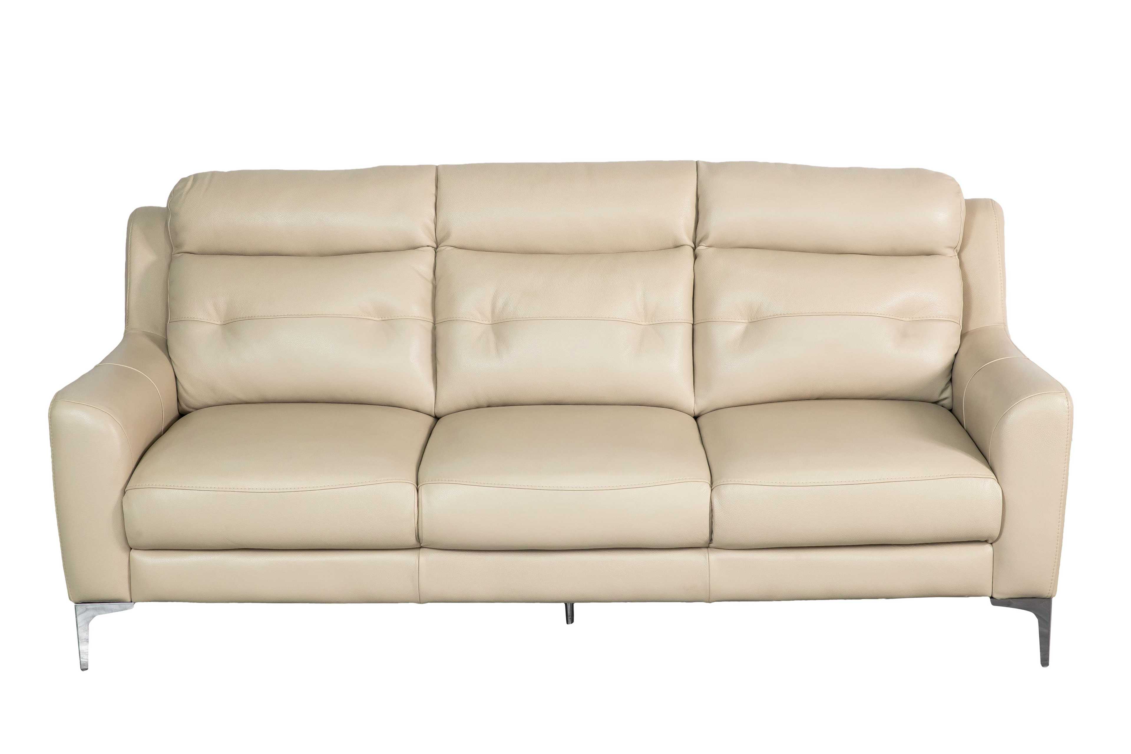 Sofa văng/băng Sofaland Hilbert Da bò thật 100% Màu be 1600 x 880 x 930
