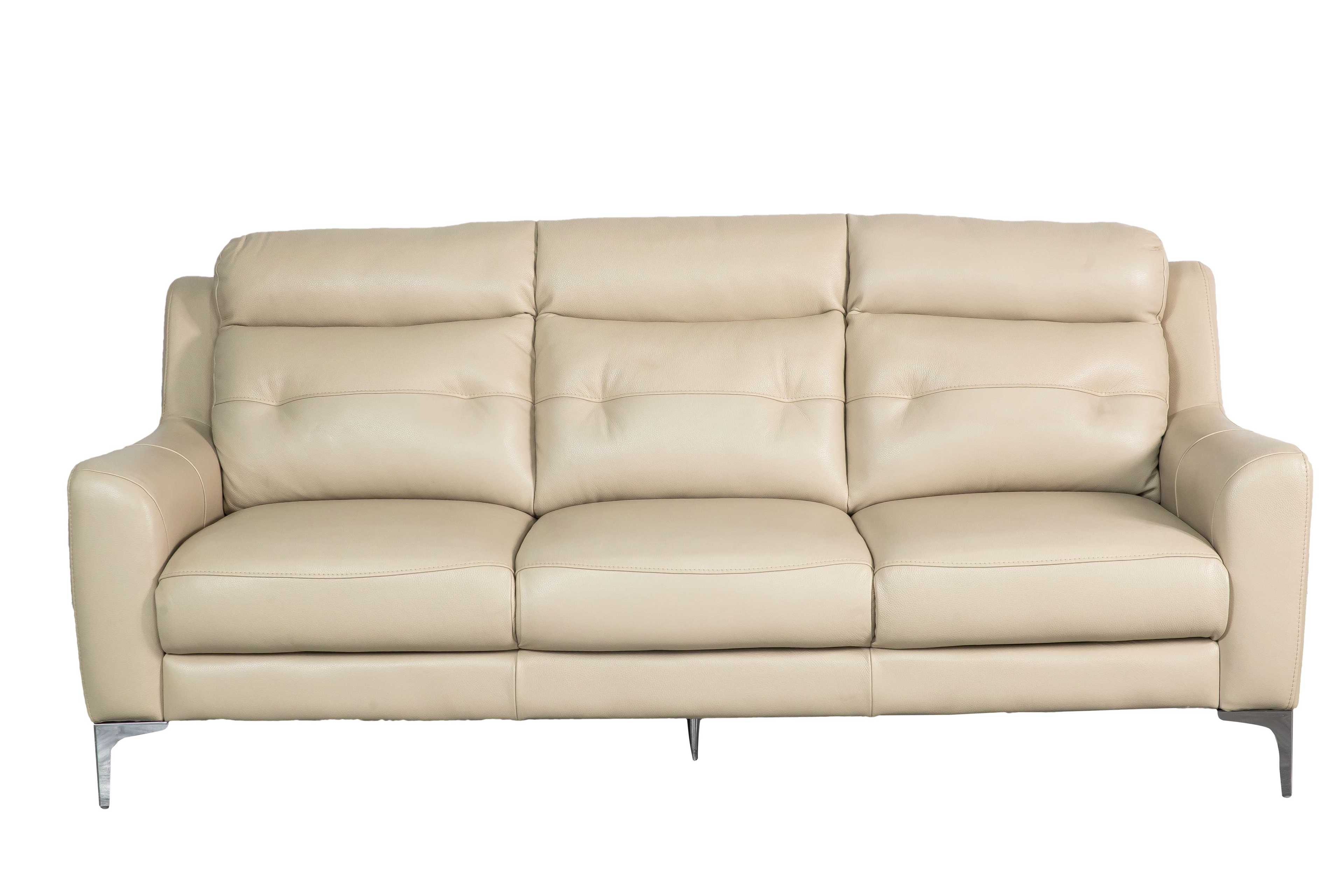 Sofa văng/băng Sofaland Hilbert Da bò thật 100% Màu be 1600 x 880 x 930