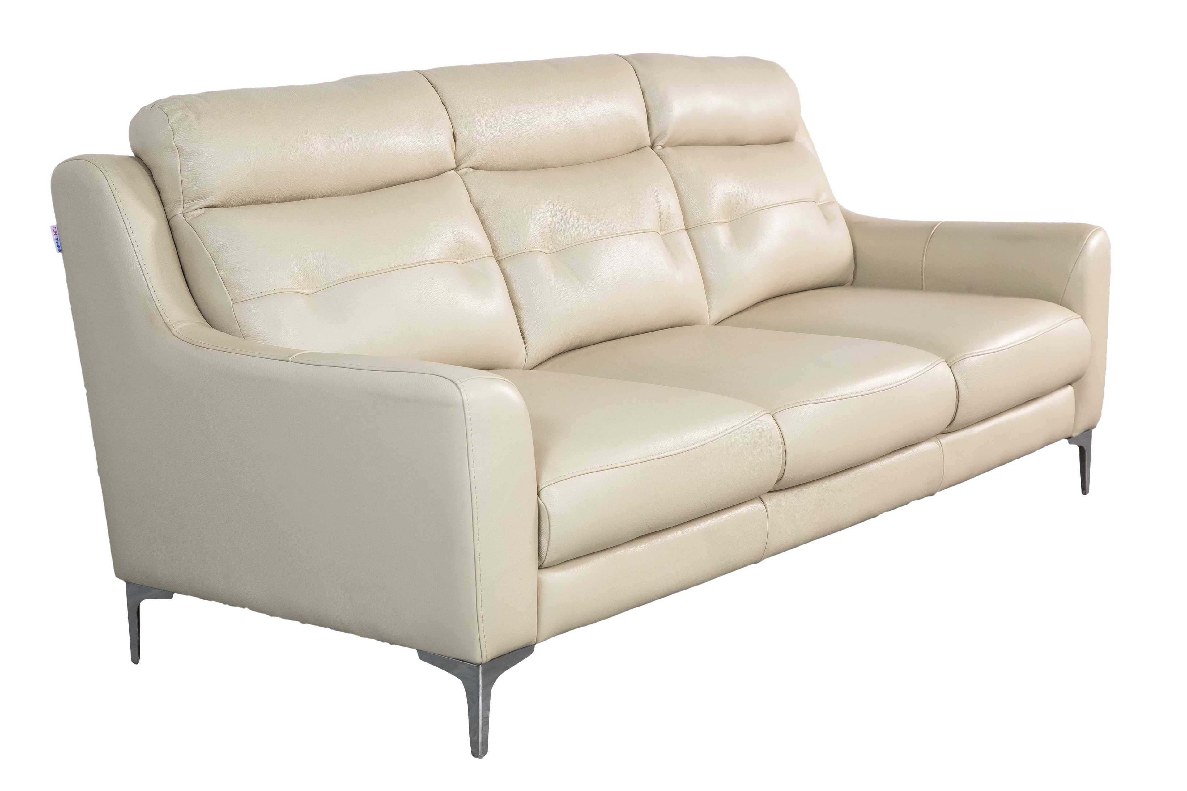 Sofa văng/băng Sofaland Hilbert Da bò thật 100% Màu be 1600 x 880 x 930