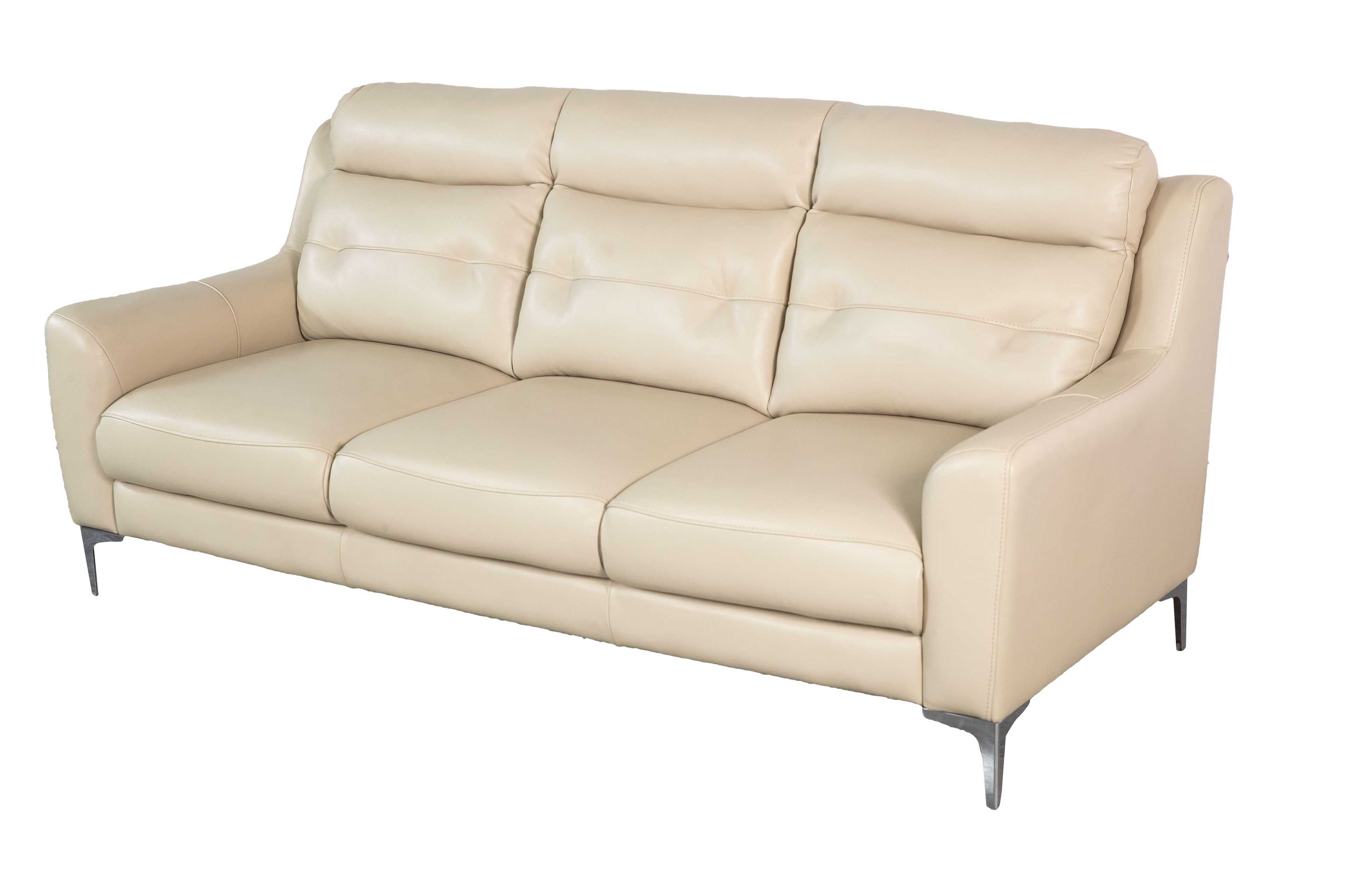 Sofa văng/băng Sofaland Hilbert Da bò thật 100% Màu be 1600 x 880 x 930