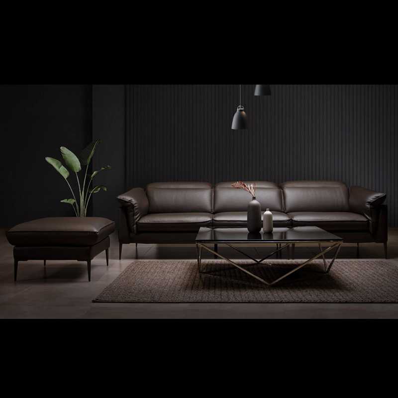 Sofa nhập khẩu Ý da bò thật Apollo