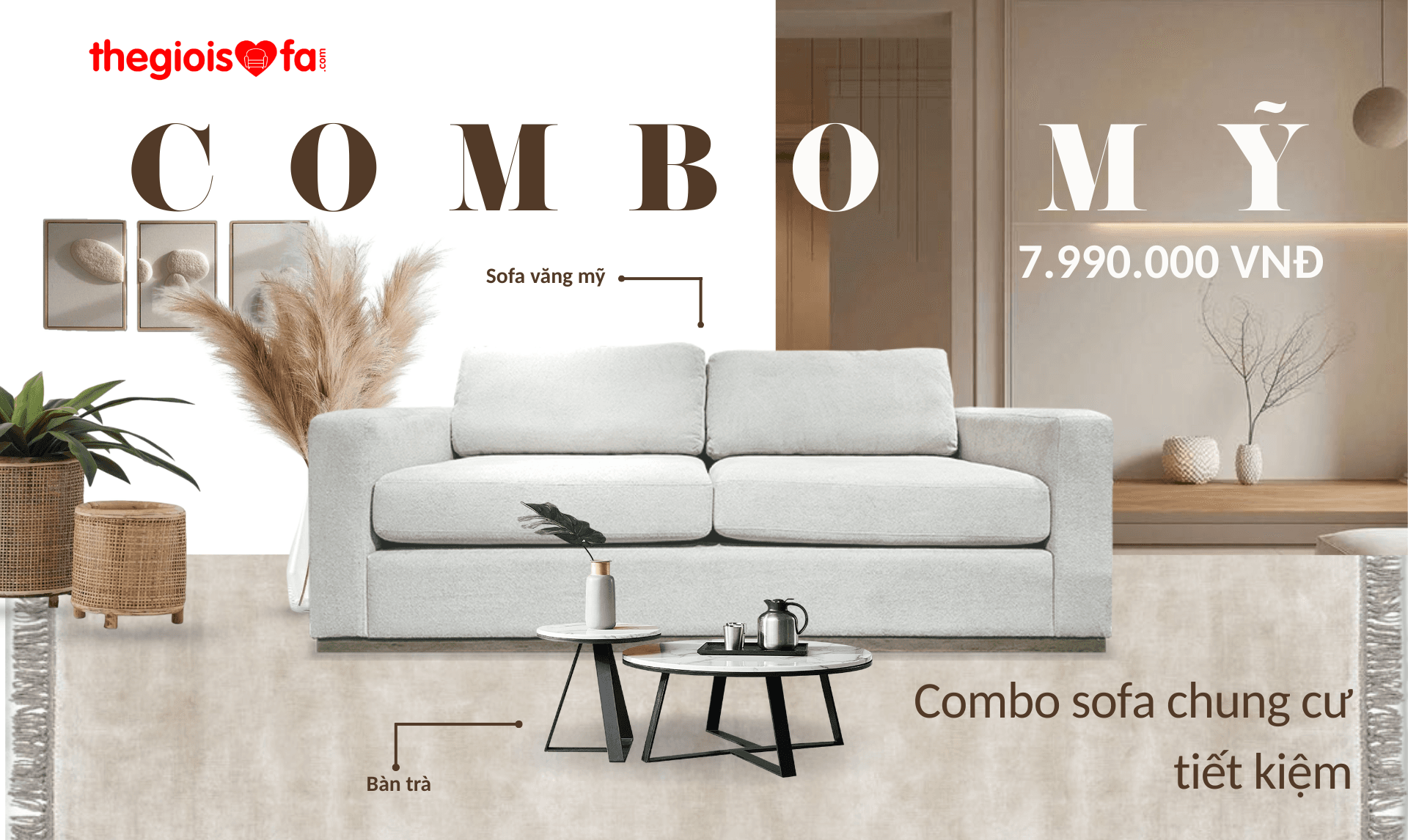 Combo bộ chung cư tiết kiệm
