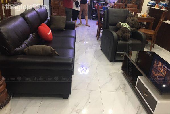  Giao hàng sofa da văng Vasanti cho chị Hạnh tại Hoàng Liệt –Mua sofa Quận Hoàng Mai