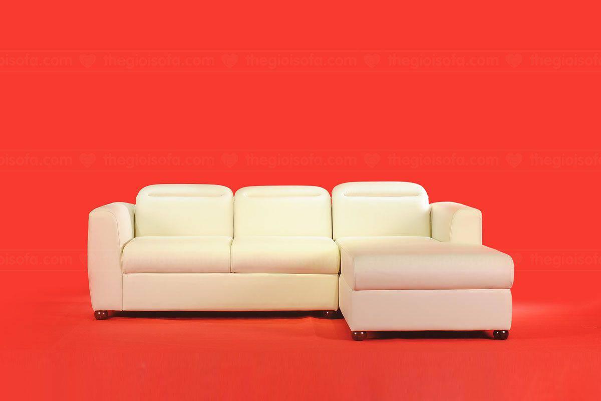 Mẫu sofa da sang trọng Sofaland Vienna với kích thước chiều dài hơn 2m