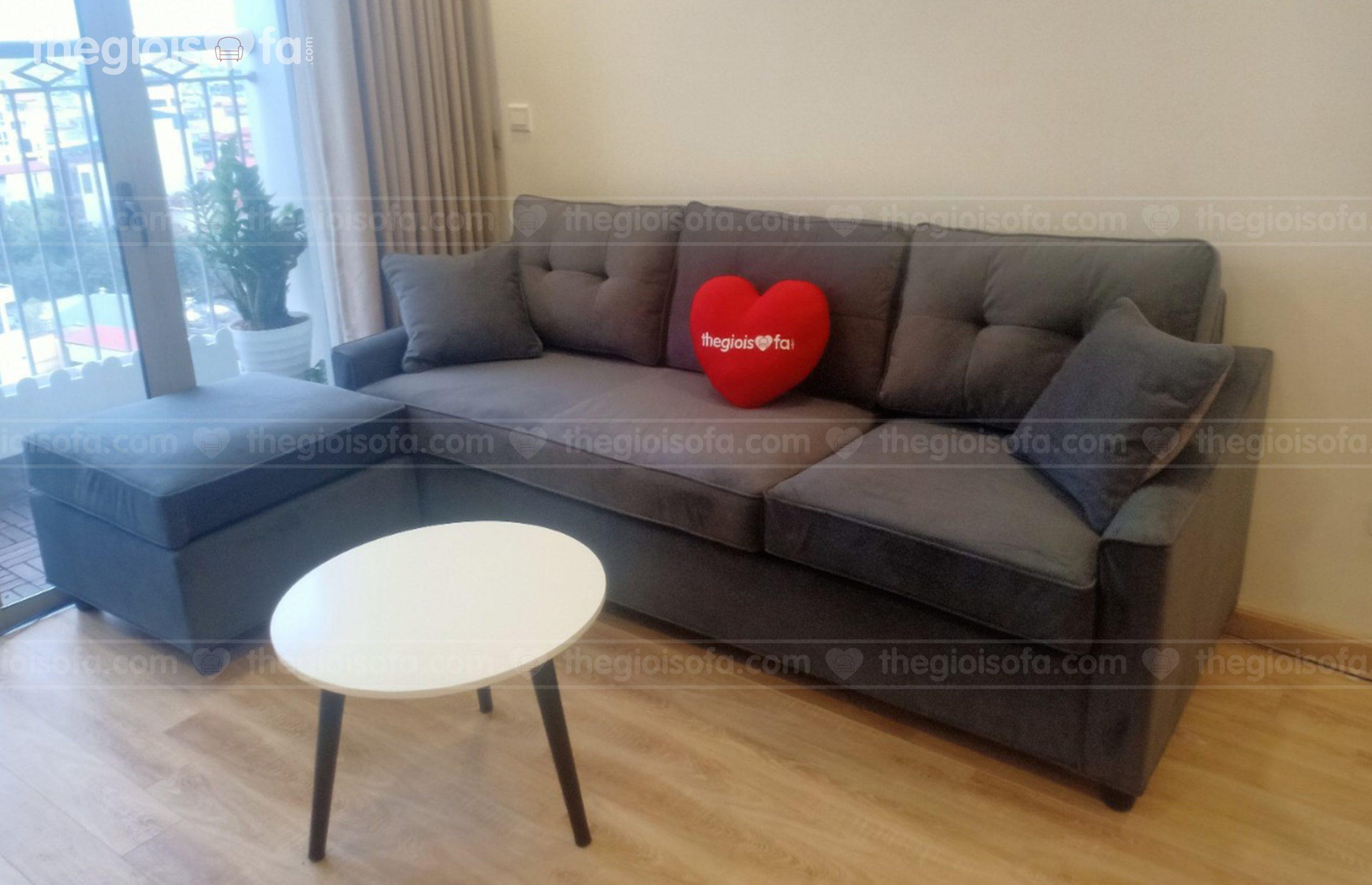 Giao hàng sofa văng cao cấp Sofaland Eden Grey cho anh Bằng tại Imperia Plaza – Quận Thanh Xuân