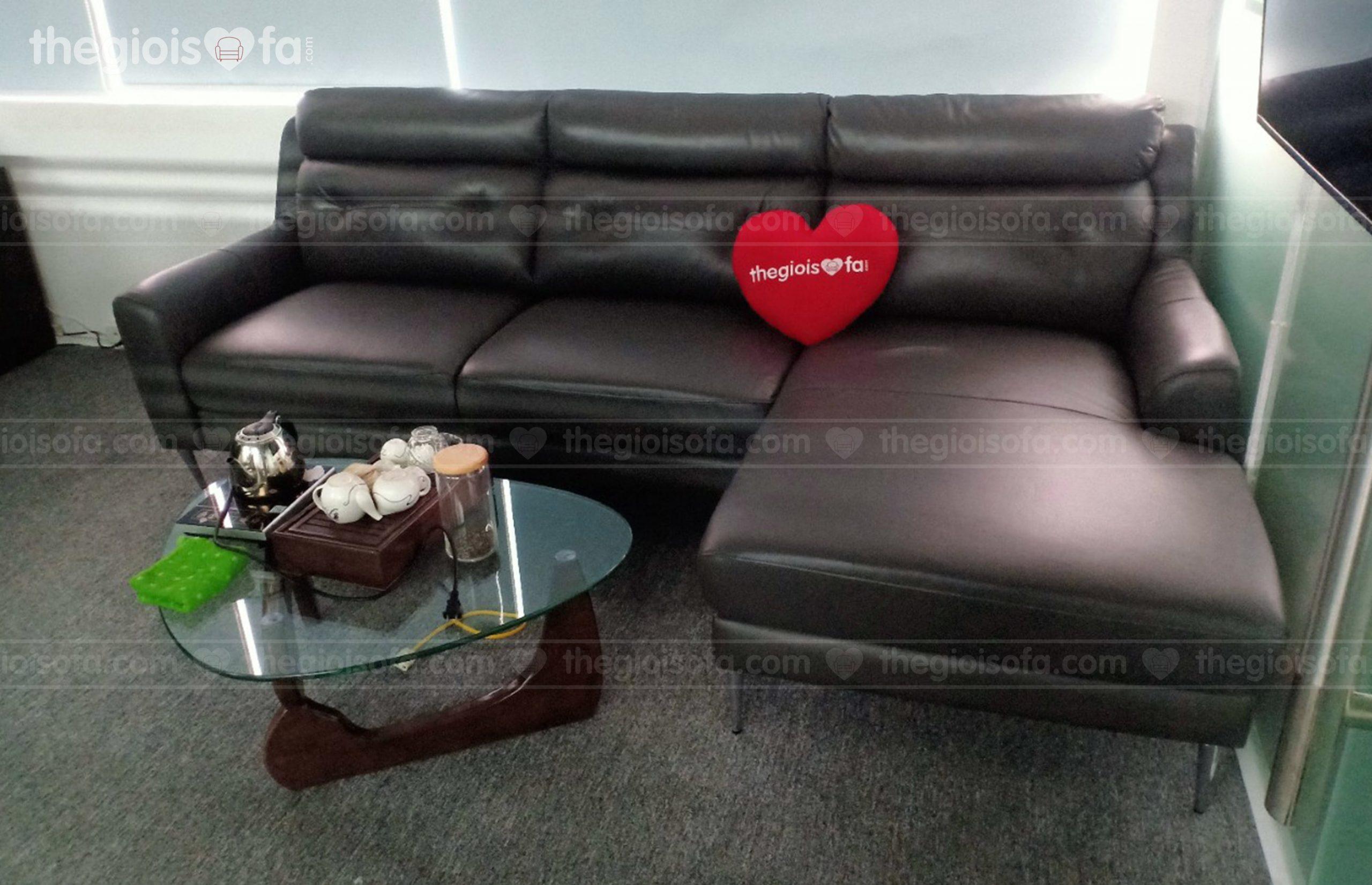 Giao hàng sofa da thật tiếp xúc Sofaland Hilbert góc cho chị Linh tại 130 Nguyễn Đức Cảnh – Hai Bà Trưng