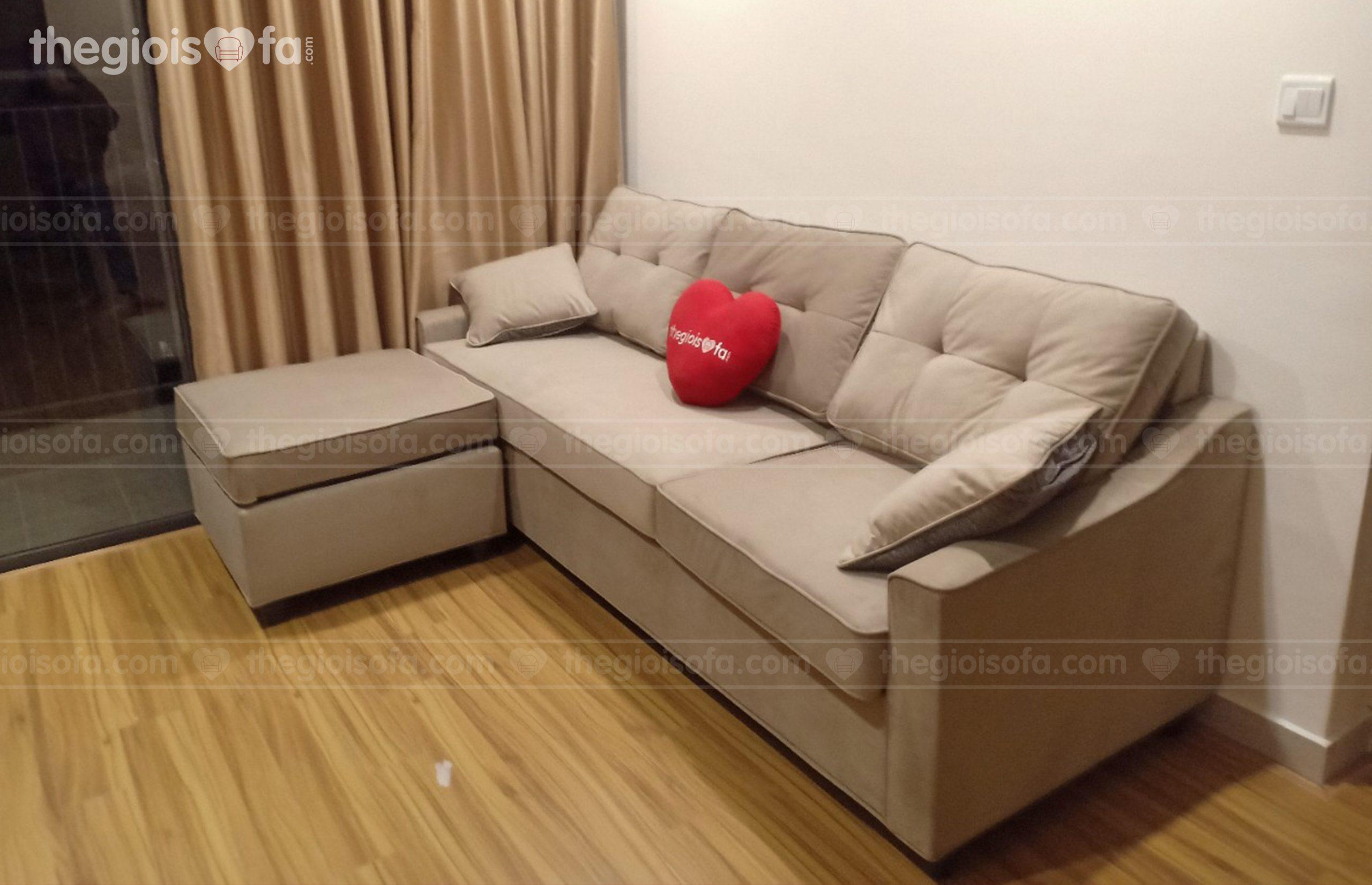 Giao hàng sofa băng nỉ cao cấp Sofaland Eden cho chị Nhi tại Ocean Park – S2.08 – Mua sofa quận Gia Lâm