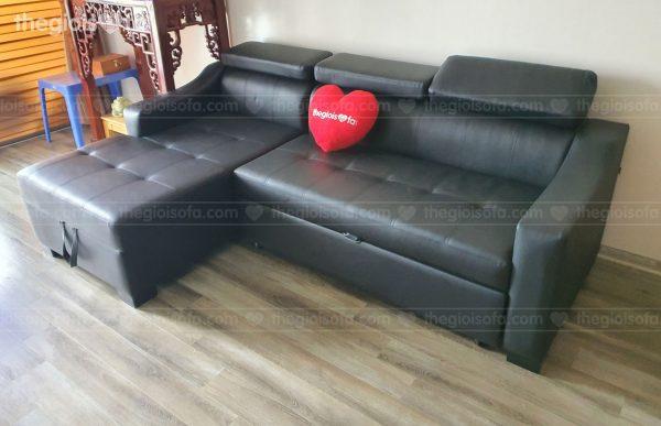 Giao hàng sofa góc giường da SN40 cho anh Tiến tại Vinaconex – Mua sofa Quận Đống Đa