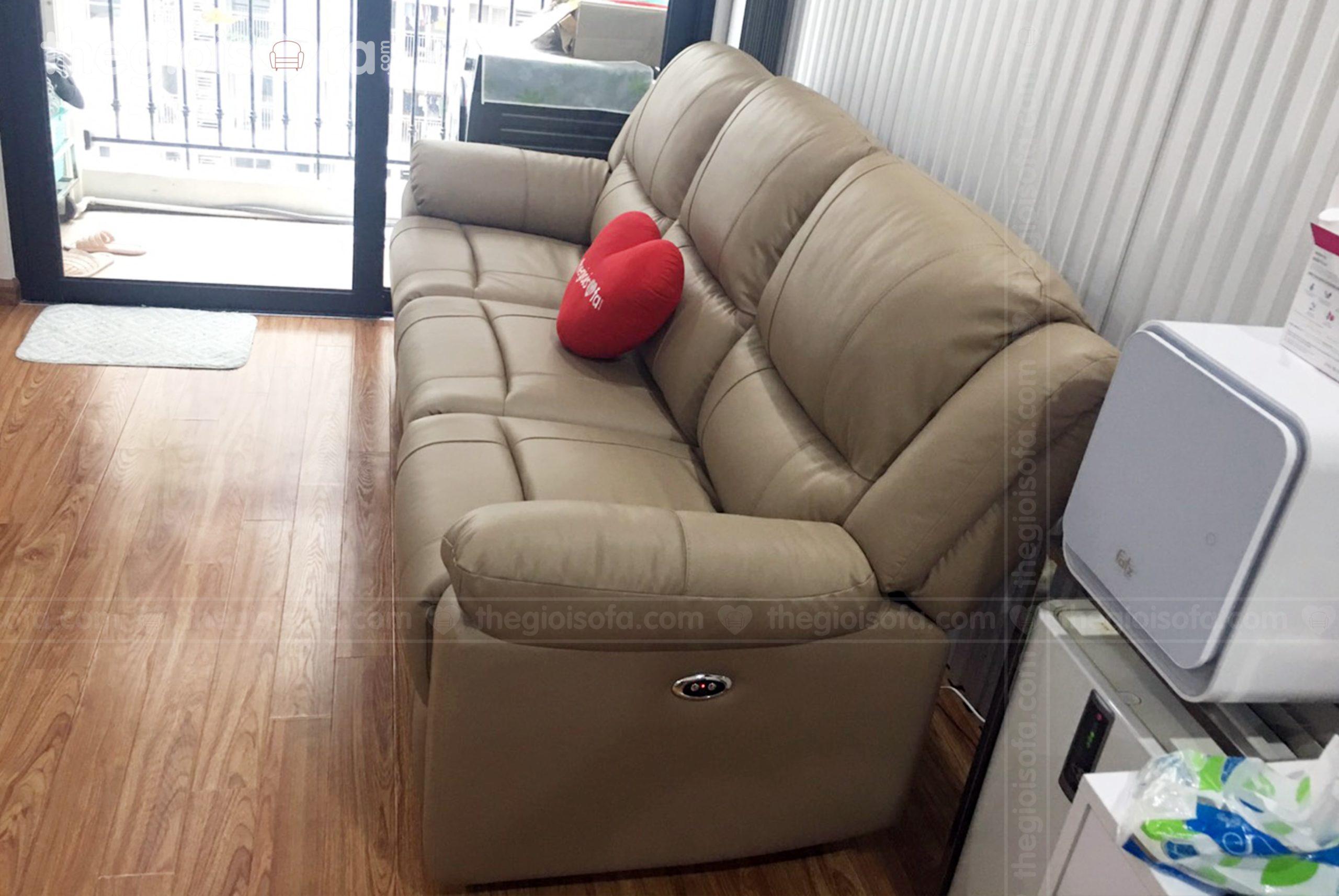 Giao hàng sofa da Oliva cho anh Thanh T18 TimesCity – Hai Bà Trưng – Hà Nội
