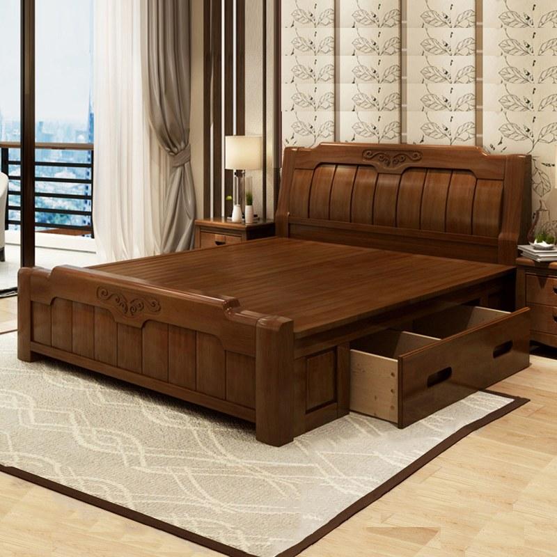 Mẫu giường gỗ có ngăn kéo