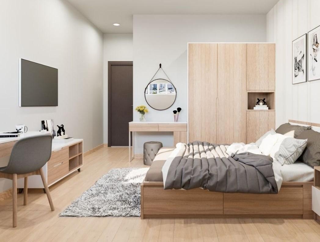 thiết kế phòng ngủ 26m2