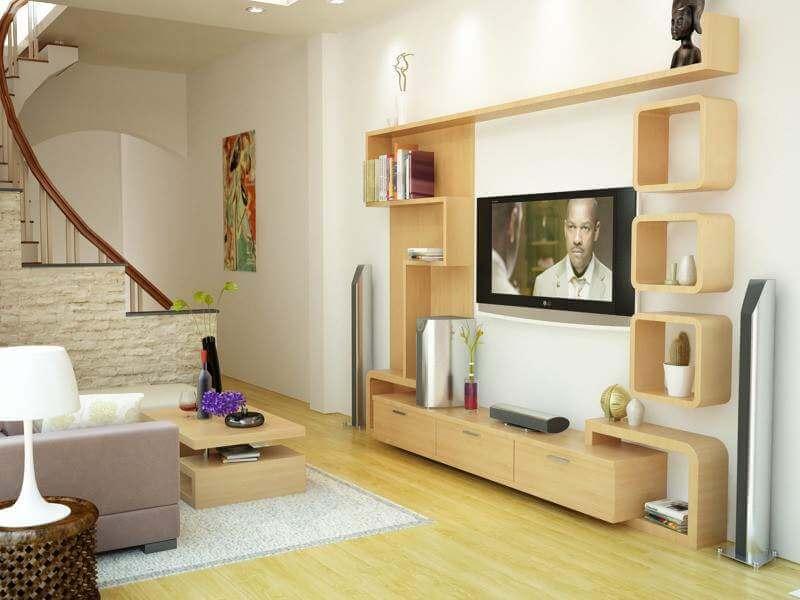 80 mẫu kệ tivi phòng khách và bếp đẹp HOT nhất năm 2022