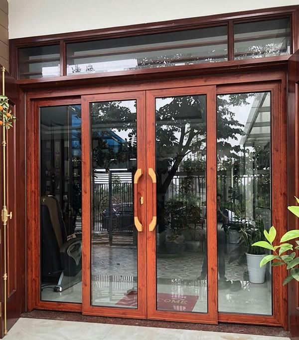 Cửa nhôm giả gỗ 
