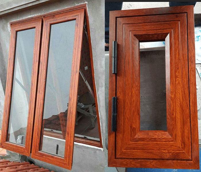 Cửa nhôm giả gỗ 