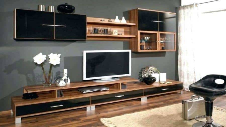 Tủ kệ tivi nhôm kính giả gỗ
