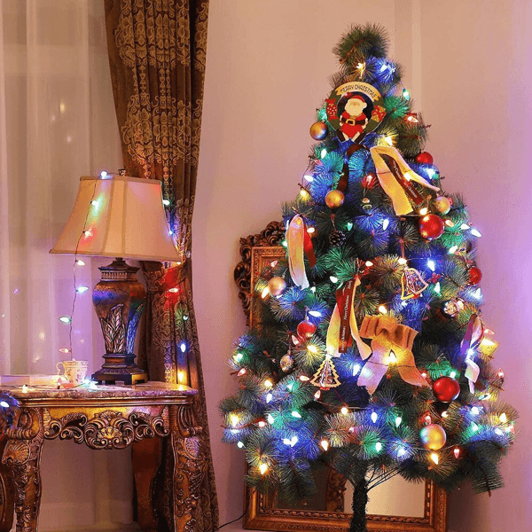 Ý tưởng sử dụng đèn trang trí cây thông noel sáng tạo và nghệ thuật