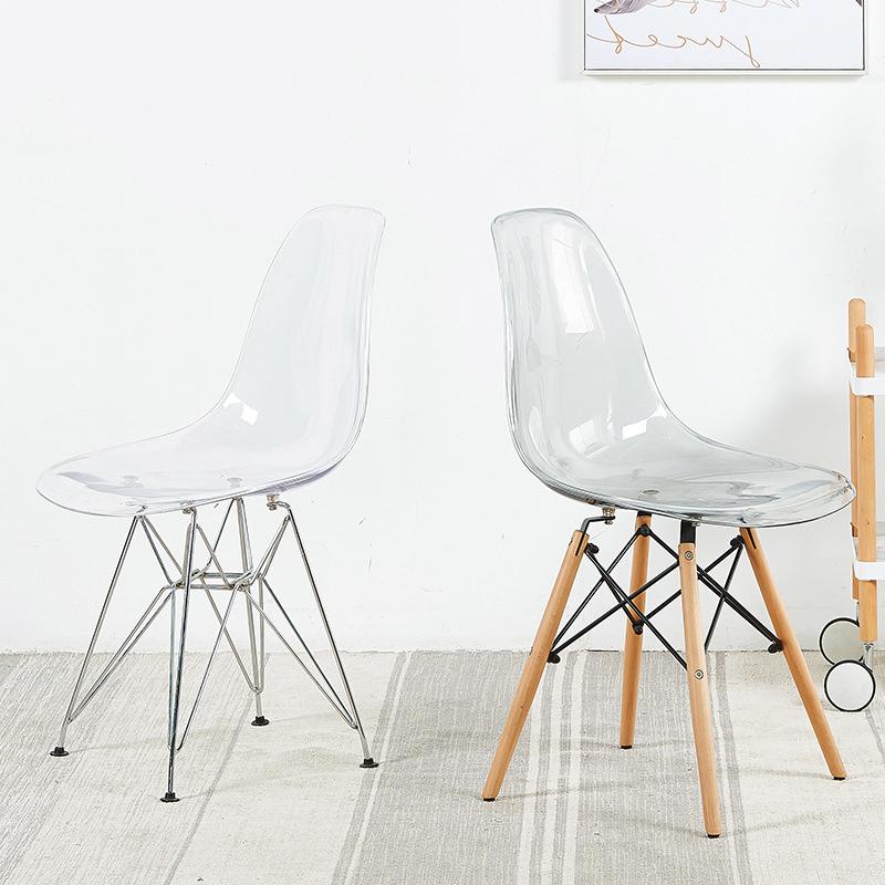 Ghế cafe Eames trong suốt