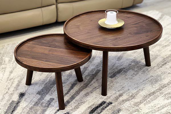 Bàn trà đôi gỗ sồi Lily Noa