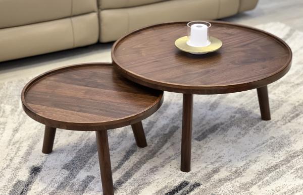 Bàn trà đôi gỗ cao cấp Lily