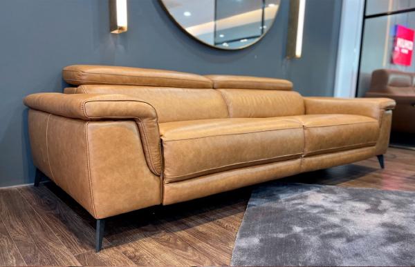 Ghế sofa phòng khách da bò thật Kuka 5319