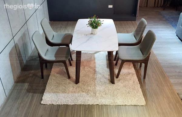 Bàn ghế ăn Helmsley, mặt đá ceramic