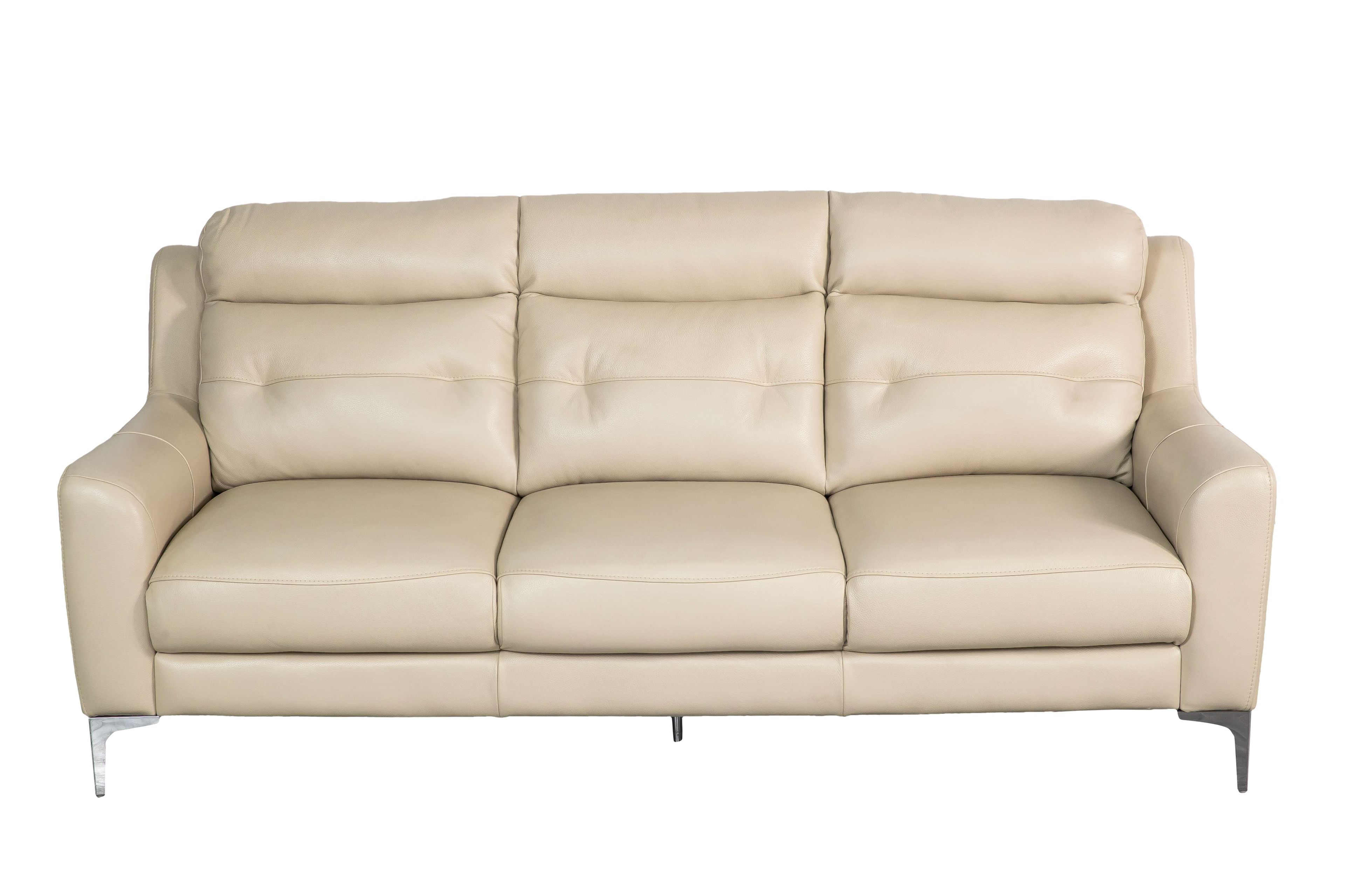 Sofa văng/băng Sofaland Hilbert Da bò thật 100% Màu be 1600 x 880 x 930