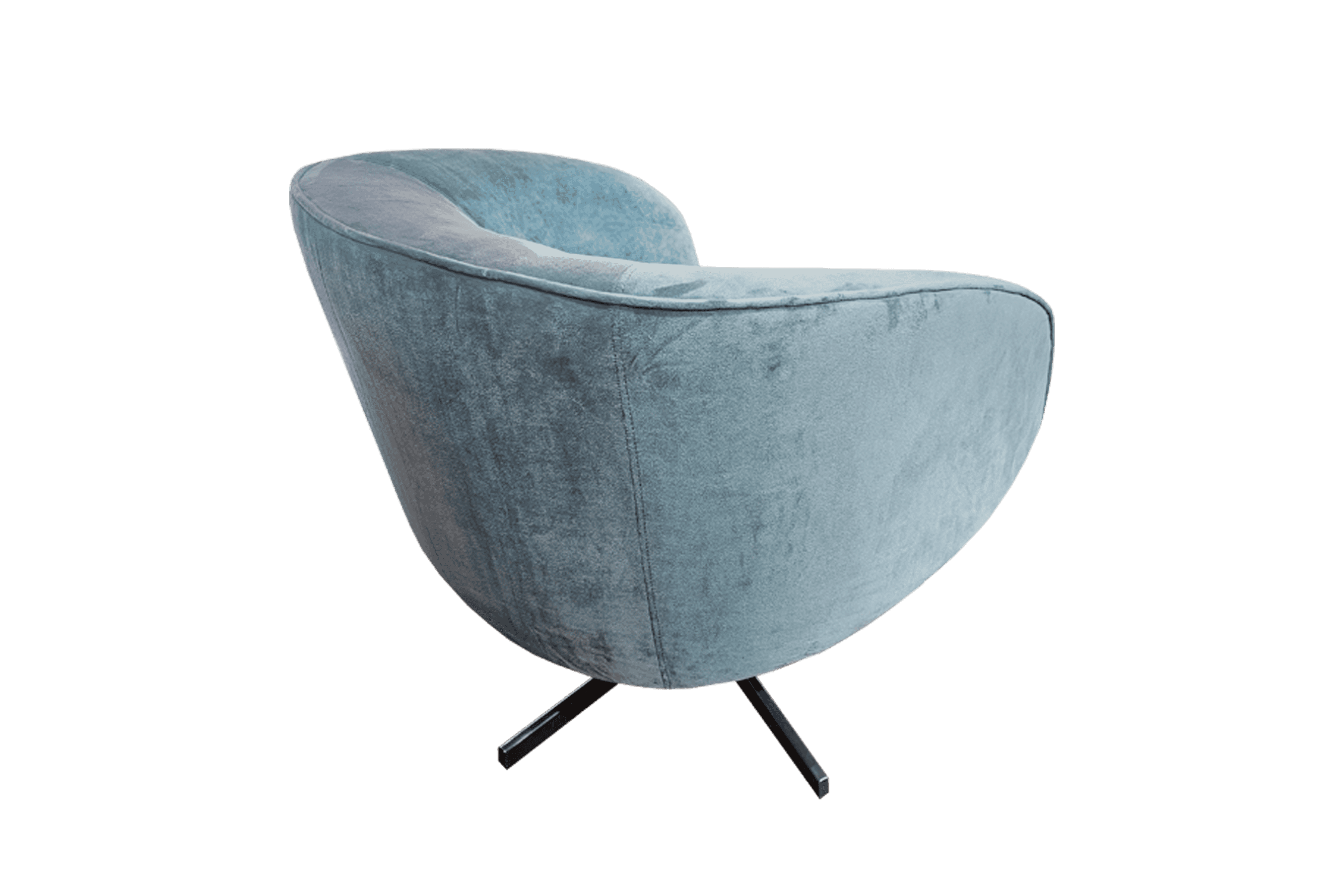 Sofa Đơn Sofaland JOCELYN SWIVEL nỉ màu ghi 79x74x74