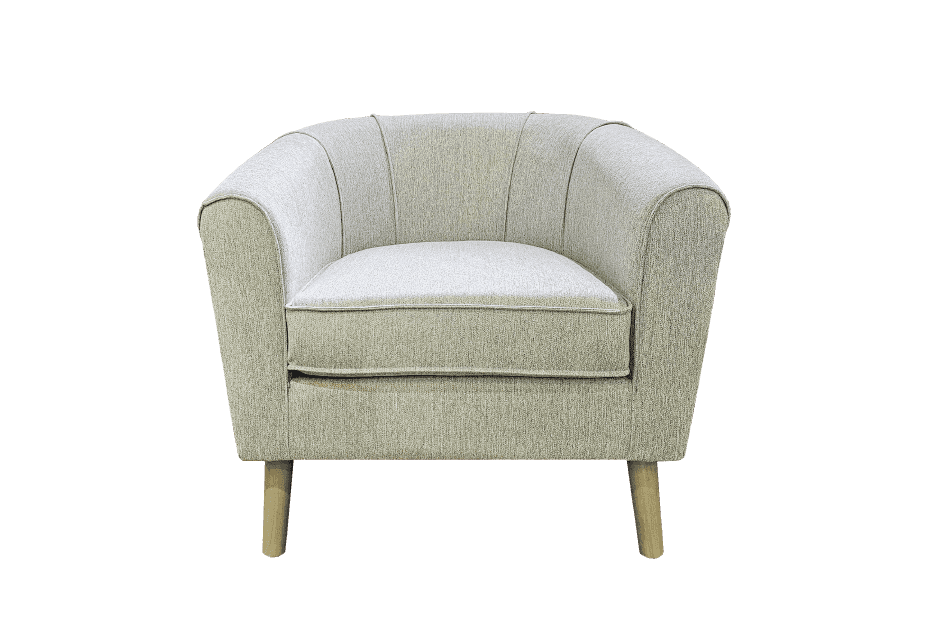 Sofa Đơn Sofaland GENEVE LOUNGE vải màu ghi đậm 86x81x76