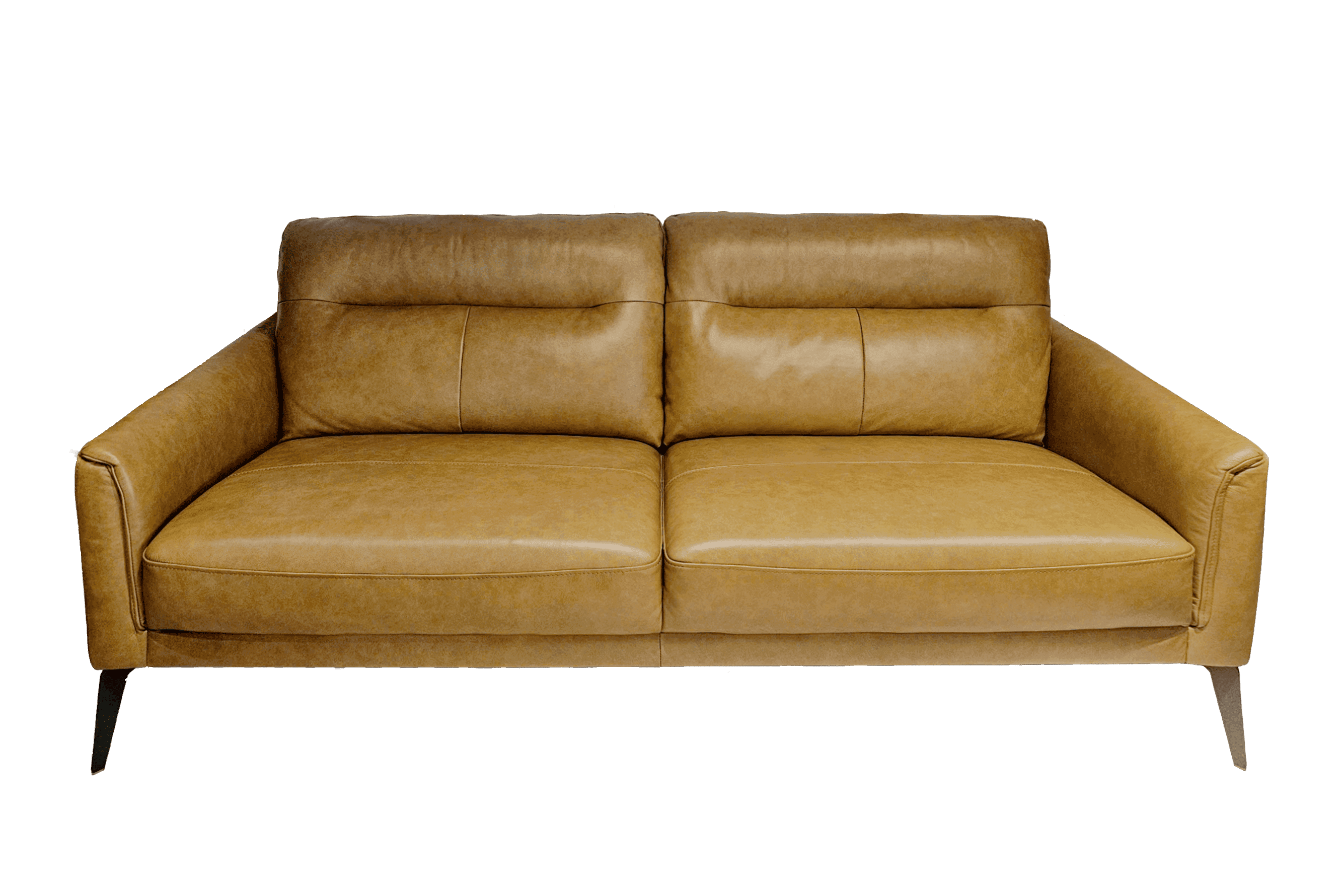 Sofa Văng Kuka KF.098 da bò thật tiếp xúc màu vàng da bò (M2732K) 192x88x87