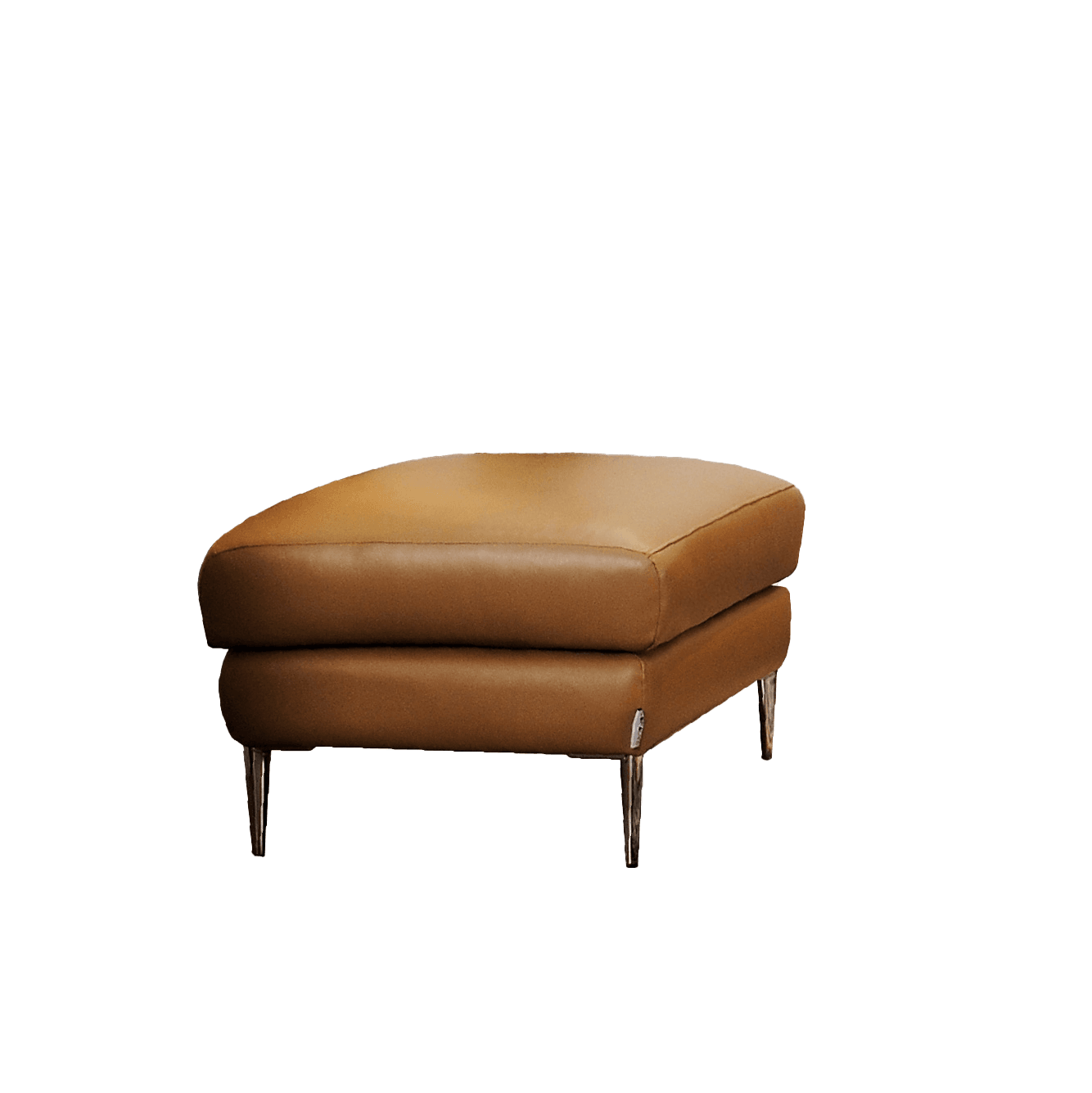 Đôn chữ nhật Sofaland HILBERT da bò thật 100% màu be 60x80x40