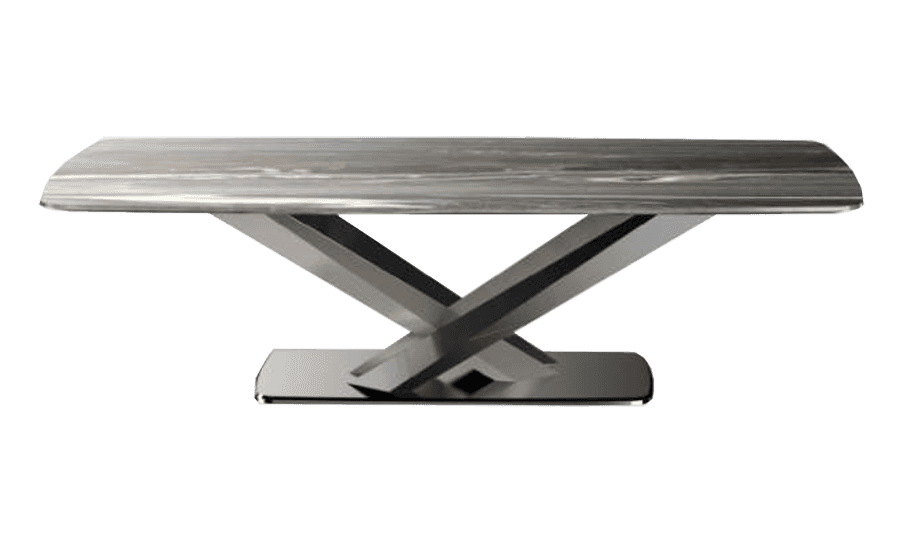 Ghế Sofa văng/băng Sofaland Rashford Da bò thật tiếp xúc Màu ghi nhạt 220x103x90