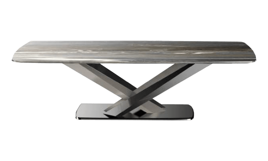 Ghế Sofa văng/băng Sofaland Rashford Da bò thật tiếp xúc Màu ghi nhạt 220x103x90