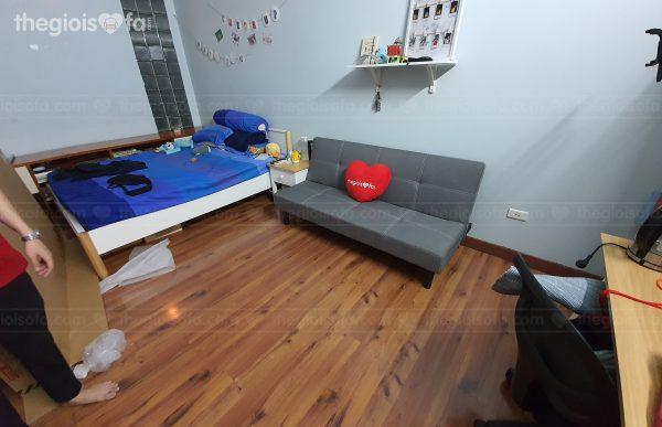 Giao hàng sofa giường Marcy Grey Medium cho chị Dung tại 178 Giải Phóng – Quận Thanh Xuân