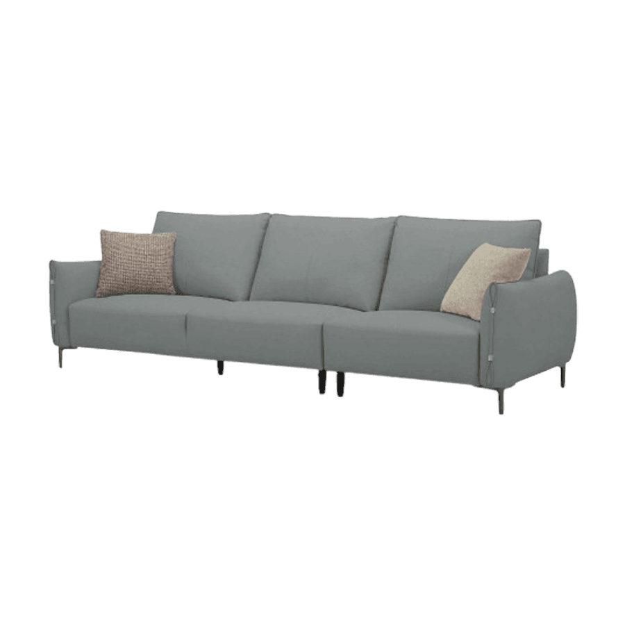 Sofa Văng Kuka BY.700 da Microfiber màu ghi (CU8452-10) 234x102x88