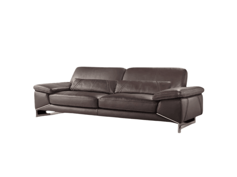 Sofa Văng Satis PARK AVENUE da bò thật 100% màu nâu đậm 198x99x78