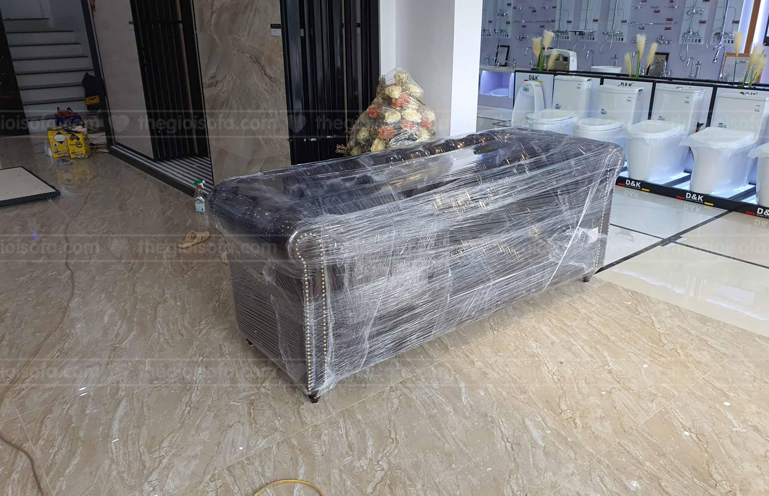 Bàn giao sofa da tân cổ điển Sofaland Buckingham cho chị Nga tại Gleximco – Quận Hoàng Mai