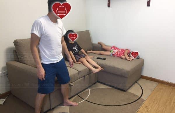 Bàn giao sofa giường đa năng Nunzio cho chị Nga tại chung cư Sunshine