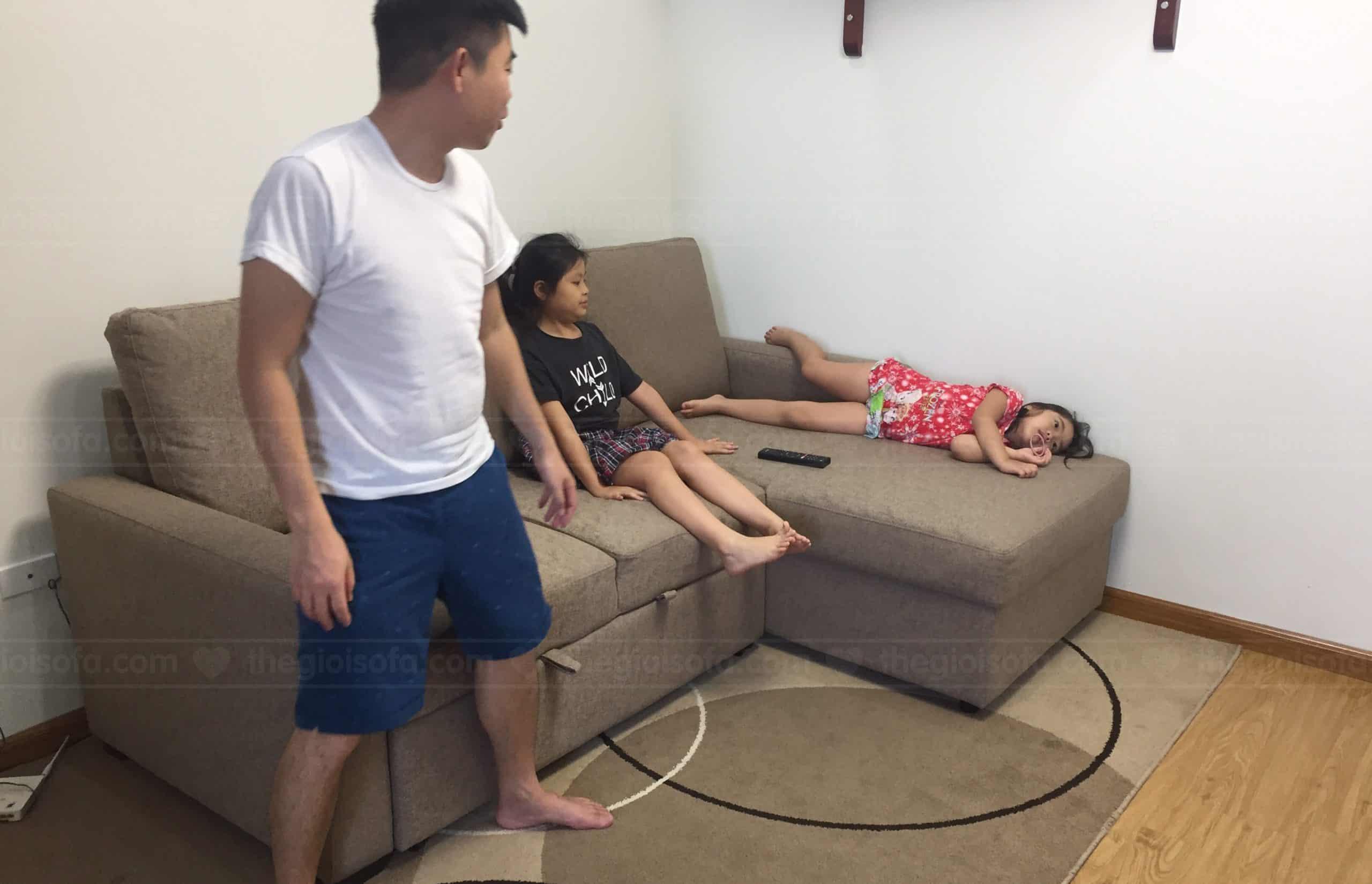 Bàn giao sofa giường đa năng Nunzio cho chị Nga tại chung cư Sunshine