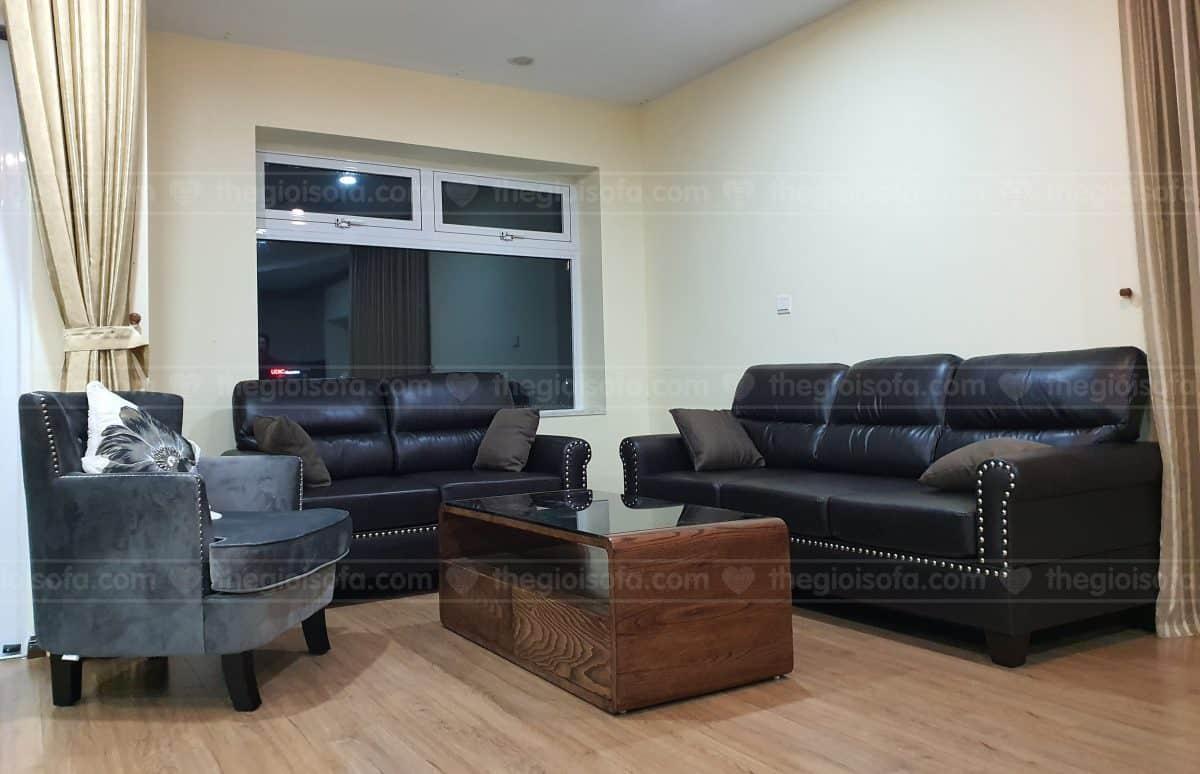 Giao hàng Combo 2 bộ sofa văng Sofaland Vasanti, 1 sofa đơn, 1 bàn trà cho anh Cường chung cư Hòa Bình Green City Minh Khai, Hai Bà Trưng, Hà Nội