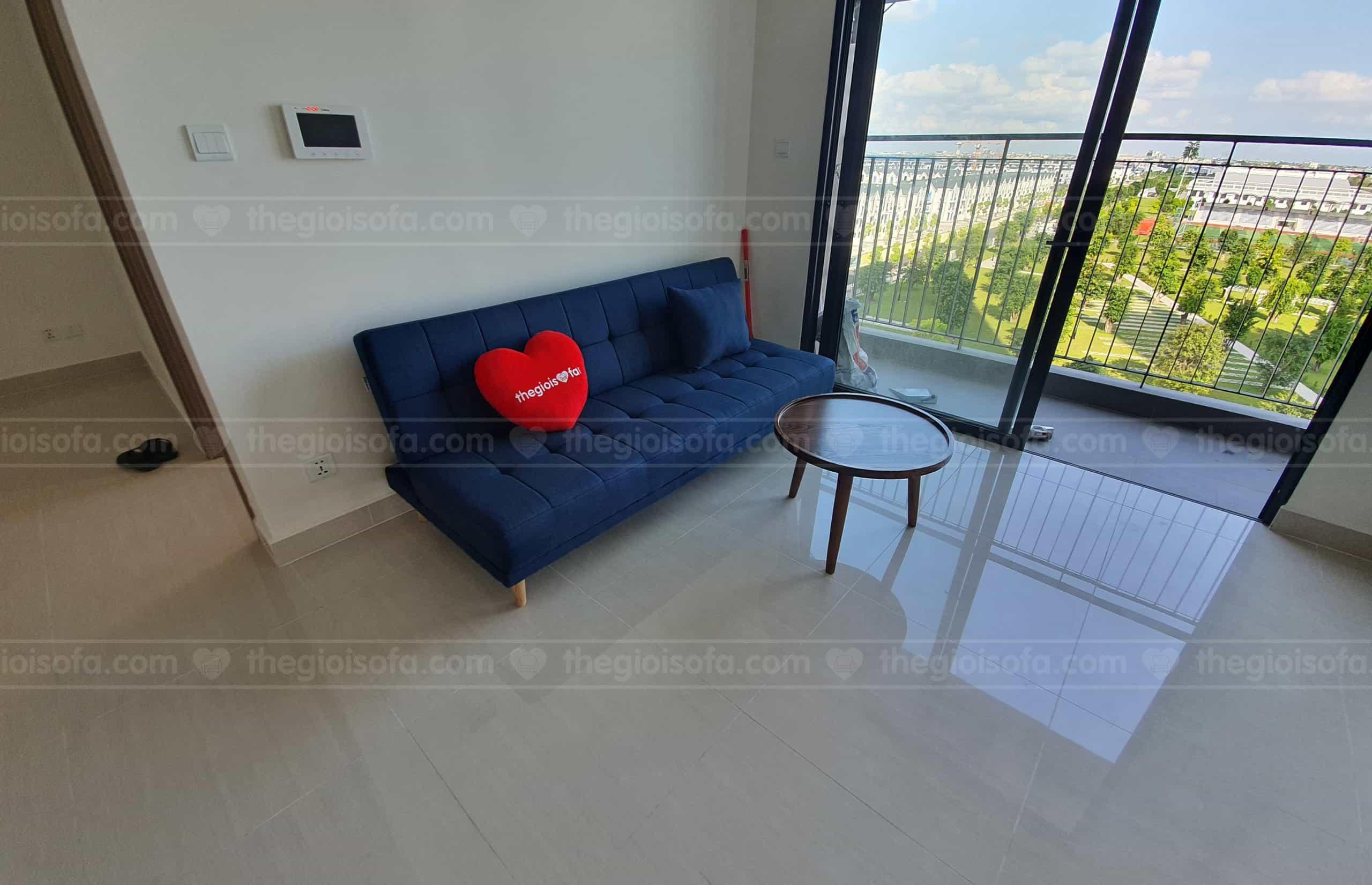 Giao hàng Sofa giường giá rẻ Sofaland Vera Blue cho anh Dương tại Ocean Park – Quận Thanh Xuân