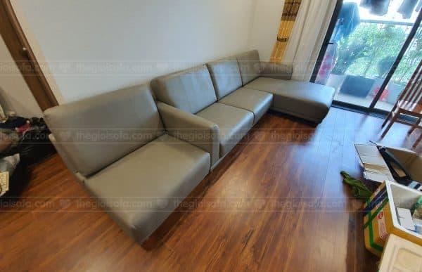 Giao hàng sofa góc da cho anh Tuấn tại Sky Centre tại 176 Định Công – Quận Hoàng Mai