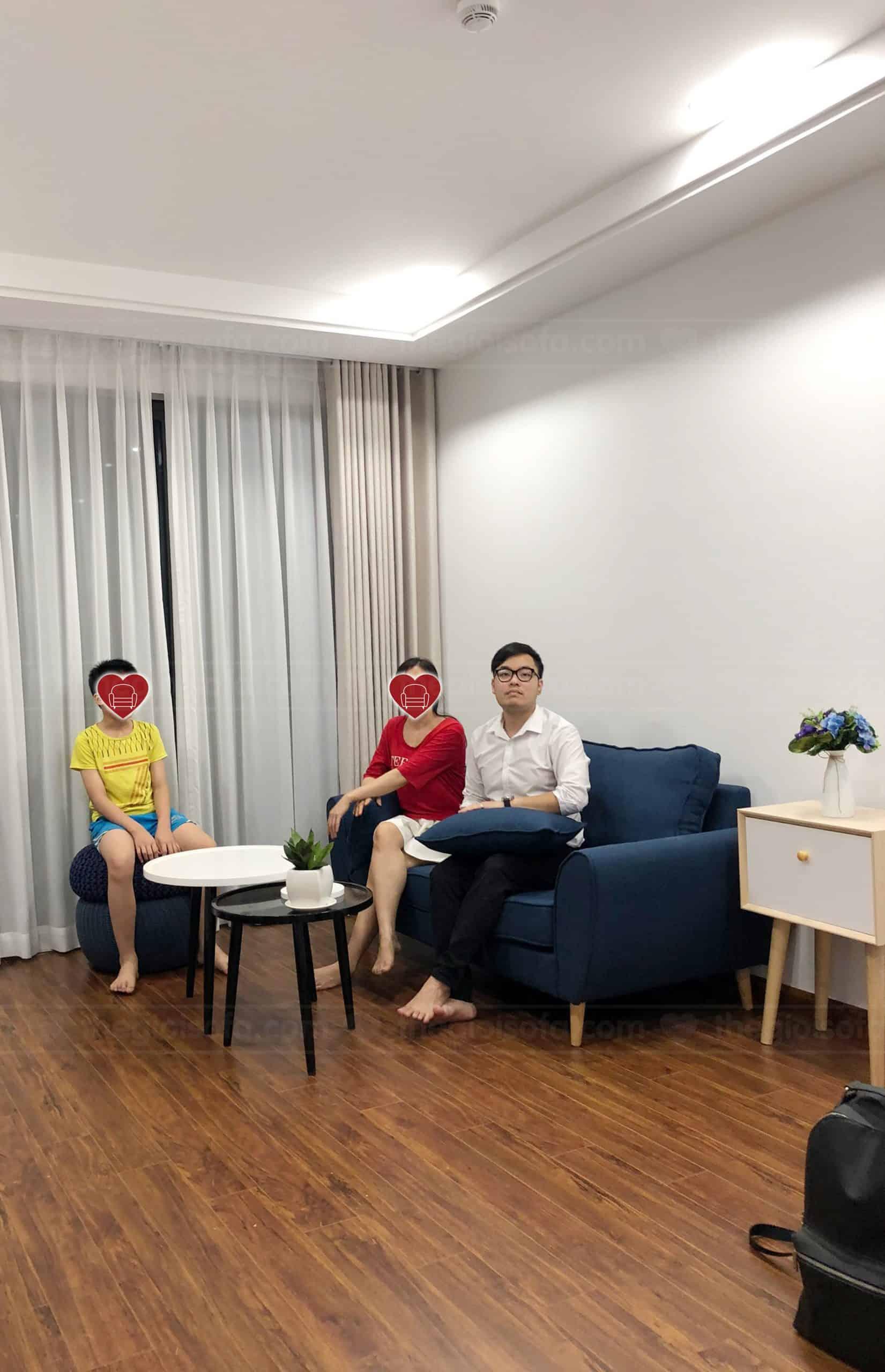 Giao sofa băng Sofaland Sofia cho nhà chị Vân tại Sky Central