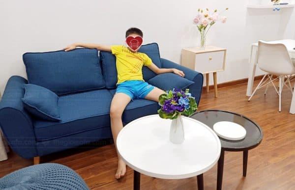 Giao sofa băng Sofaland Sofia cho nhà chị Vân tại Sky Central