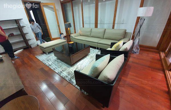 Giao hàng Sofa băng da CELLOTI 176 (RAFFLE) cho chị Hiền tại Lương Khánh Thiện – Huyện Chương Mỹ