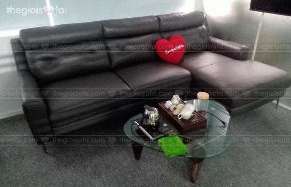 Giao hàng sofa da thật tiếp xúc Sofaland Hilbert góc cho chị Linh tại 130 Nguyễn Đức Cảnh – Hai Bà Trưng