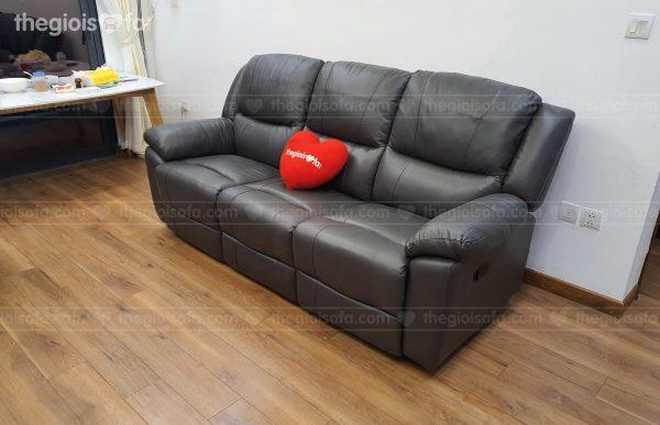 Giao hàng combo sofa da thật Sofaland Olivia Cream và ghế xoay 360 độ cho anh Tỹ tại Hinode City Quận Hai Bà Trưng