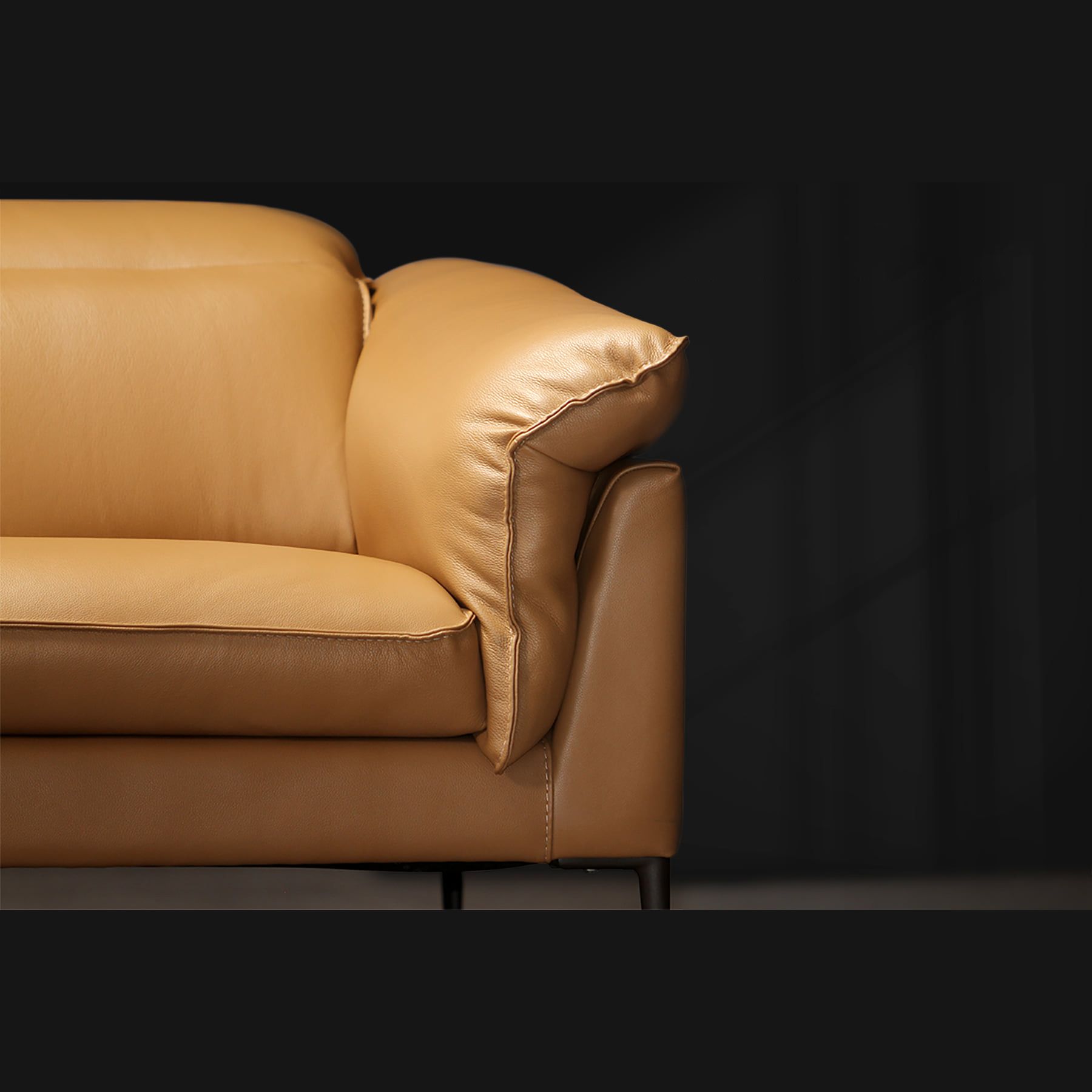 Sofa nhập khẩu Ý da bò thật Apollo