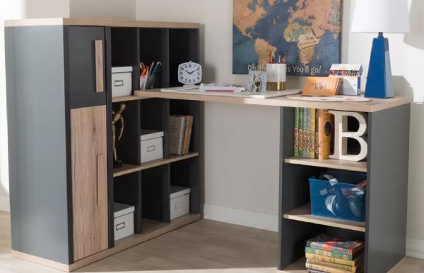 Mẫu bàn đa chức năng kết hợp kệ sách hiện đại