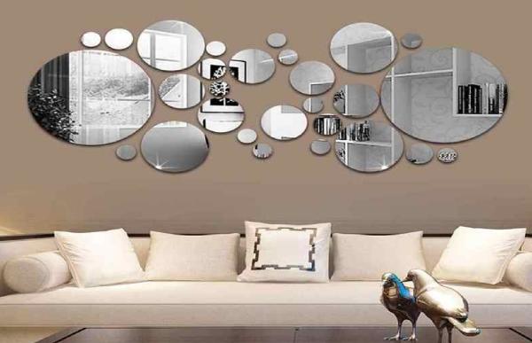 Những tác dụng hữu ích của việc sử dụng gương tròn trang trí