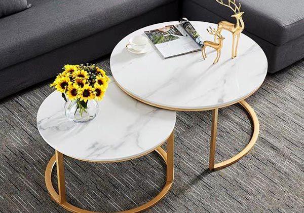 Bàn trà đôi là gì? 20 Mẫu bàn trà 2 tầng đẹp cho phòng khách